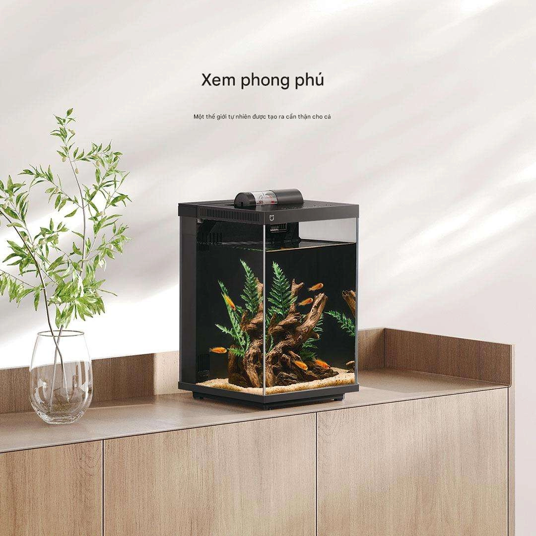 Bộ cảnh quan (tiểu cảnh) dương xỉ và gỗ chìm cho bể cá Xiaomi 20L / 30L (HFZJ200)	